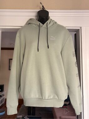 Puma Light Sage Green Hoodie